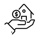 Hand holding house with dollar sign representing Property Tax